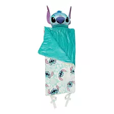 Saco De Dormi Infantil Stitch Cobertor E Travesseiro Disney