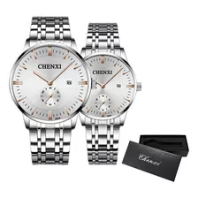 Reloj Chenxi Couples Con Calendario Luminoso, 2 Unidades