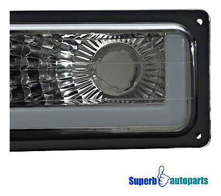 Fit 1994-1998 Gmc Yukon Sierra C/k 1500 Smoke Headlights Oaf Foto 6