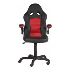 Silla Pc Escritorio Gerente Negra Con Rojo Silla Ejecut