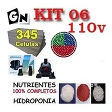 110v Kit 6 Espuma Fenólica Nutriente Bomba Hidroponia Horta