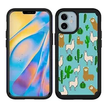 Funda Opticase Para iPhone 11 - Patron De Llama Y Cactus Es