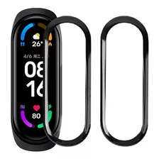 Mica3d Para Mi Band 6/5 Curvo Protector Pantalla 2 Unidades