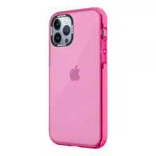 Carcasa Motomo Clear Color Para iPhone 14 Pro Max Rosa