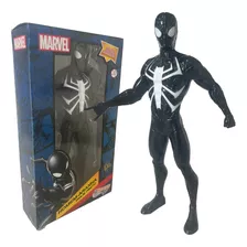 Boneco Homem Aranha Traje Preto Brinquedo Marvel Vingadores