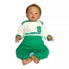 Body Palmeiras Bebê Body Calça Mijãotime Futebol Palmeirense