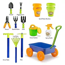 Garden Wagon - Juego De Herramientas Para Niños Con 8 Herram