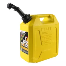 Tanque De Diesel 10 Litros / 2.6 Galões Amarelo C/ Bico