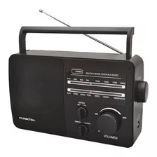 Radio Am Fm Punktal Funciona A Electricidad O A Pilas Color Negro