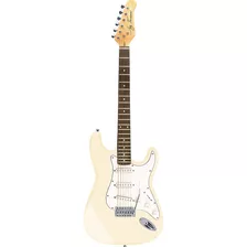Guitarra Eléctrica Jay Turser Stratocaster Ivory C/ Funda