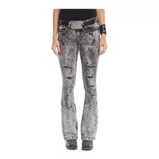 Calça Jeans Feminina Tassa Marmorizada Black 4409