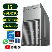 Computador Cpu Desktop I5 650 3.2 Ghz Ssd 240gb 8gb Memoria