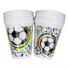 Vasos Futbol X 10 U Feliz Cumpleaños Cotillon Juanalalo