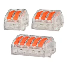 80 X Conector Derivação Borne Emenda Rápida 2, 3, 5 Fios