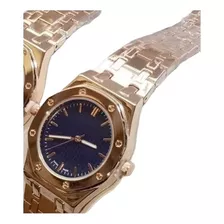 Reloj Mujer Tono Rosa Azul Inspirado-piguetacero Cuarzo 33mm