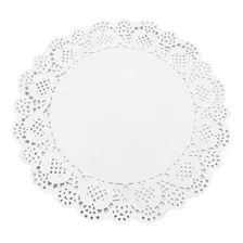 Doilies Papel Rendado Branco Fundo Bandeja 21,5 Cm 20 Un