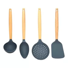 Kit Utensílio De Cozinha 4 Peças Resistente 210º - Plasvale