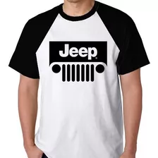 Camiseta Raglan Blusa Camisa Jeep Cj5 4x4 Carro Renegade