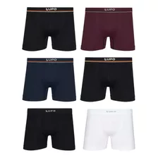 Cuecas Boxer Box Masculinas Kit 6 Cueca Lupo Sem Costura 436