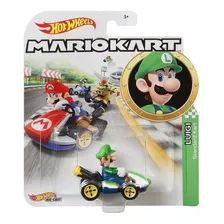 Carrinhos De Metal Hot Wheels Mario Kart - Luigi Kart Mattel