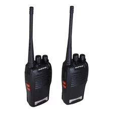 Kit 2 Rádios Comunicador Vhf/uhf/ Fm Baofeng 777s Walktalk O Cor Preto