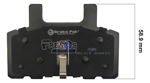 Pastilla Freno Del Brake Pak Para Chevrolet C3500 Foto 9