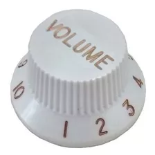 Knob Para Guitarra Branco Volume