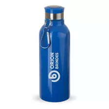 50 X Squeeze Inox 700ml Com Mosquetão Personalizado A Laser