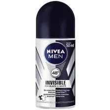 Kit Com 6 Roll-on Nivea Men Invisible Black & White Com 50ml