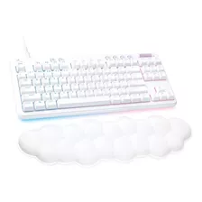 Teclado Mecánico Gamer Logitech G713 Aurora White Rgb Brown Color Del Teclado Blanco