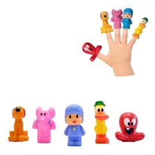 Bonecos Miniaturas Do Pocoyo Para Dedo Dedoche 5 Peças