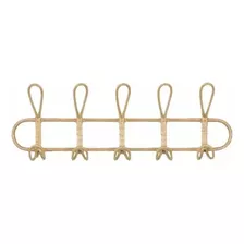 Perchero Colgante De Pared Ratán Decorativo Qbs