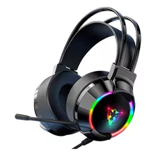 Audifonos Diadema Gamer Luz Rgb Micrófono Sonido Envolvente