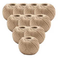 Kit 10 Fio Cordão Rami 2mm Rolo 200g Sisal 180mts Artesanato