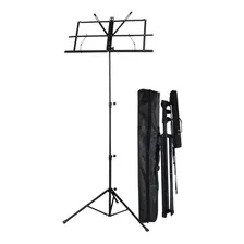 Estante Partitura Suporte Pedestal Retrátil Dobrável + Bolsa