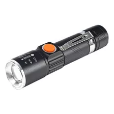 Linterna Led Cree 3000 Lumens Recargable Usb / Forselling Color De La Linterna Negro Color De La Luz Blanco