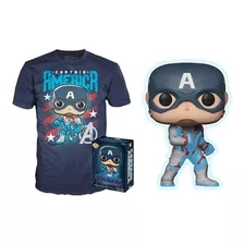 Box Marvel Avengers End Game Captain America Gitd E Camiseta