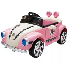 Carro Eléctrico Montable Bochito 6v Con Control Remoto Y Usb Color Rosa