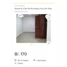 Se Alquila En Calle 5ta Rio Abajo Cerca De Todo