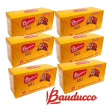 Kit 6 Bolinho Roll Bauducco Chocolate Com Baunilha 