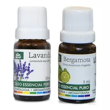 Kit C/ 2 Óleos Essencial Lavanda Francesa E Bergamota Wnf 