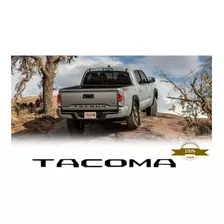 Emblema Toyota Tacoma Para Tapa-batea 2016-2020 (no Vinil).