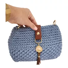 Fecho De Couro Legítimo Para Bolsa E Tassel Decorativo