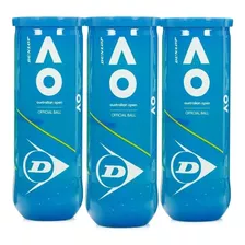 Bola De Tênis Dunlop Australian Open - Pack Com 03 Tubos