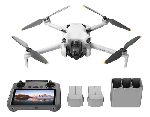 Mini Drone Dji Mini 4 Pro Rc 2 Fly More Combo Con Cámara 4k Gris 5.8ghz 3 Baterías