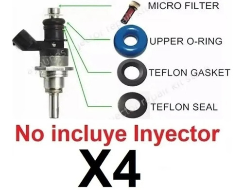 Kit Empaques Filtro Oring Inyector Cx7 Mazda 3 Turbo 2.3l F Foto 5