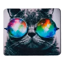 Mouse Pad Diseño Gato Cósmico