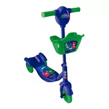 Patinete Pj Masks 3 Rodas Regulável Com Luz Multikids Br1311