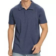 Playera Tipo Polo Hombre Calidad Casual Manga Corta Algodón