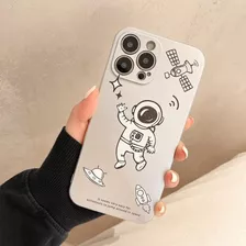 Funda Astronauta Nasa Galaxia Planeta Luna Para iPhone +mica